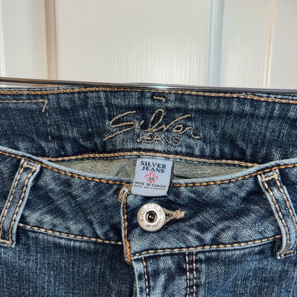 Silver Jeans Dark Blue Flare Women's Jeans - Picture 2 of 5